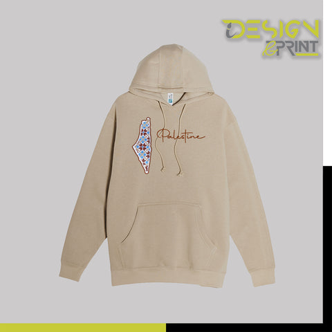 Hand made TATREEZ Hoodie with Brown Stitching